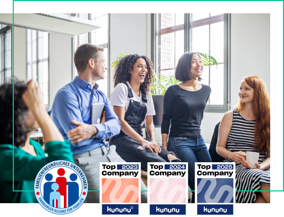 Einige Kollegen im Kennenlerngespräch